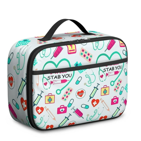 Insulated Lunch Tote Featuring Funny Future Nurse and Cute Nurse Aesthetic Prints – Lightweight Lunch Bag for School and Extracurricular Activities