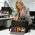 thumbnail image 1 of Insulated Lunch Tote with Laptop Compartment - Professional Work Bag with Multiple Pockets for Office Essentials - Water Resistant Fabric with Comfortable Shoulder Strap, 1 of 7