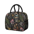 thumbnail image 1 of Insulated Lunch Tote for Women - Vintage Mushroom Design, Waterproof & Thermal Reusable Lunch Bag, Leakproof Office Lunch Box for Work, Commuters & Students (Boho Mushroom), 1 of 5