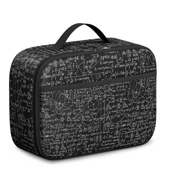 Insulated Lunch Tote with Mathematics, Math, Geometric, and Science Lover Prints – Durable Lunch Bag for School, Picnic, and Science Classroom Use