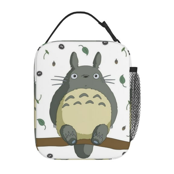 Insulated Meal Box Cooler Tote, My Neighbor Totoro Lunch Bag with Shoulder Strap for Office Outdoor Picnic
