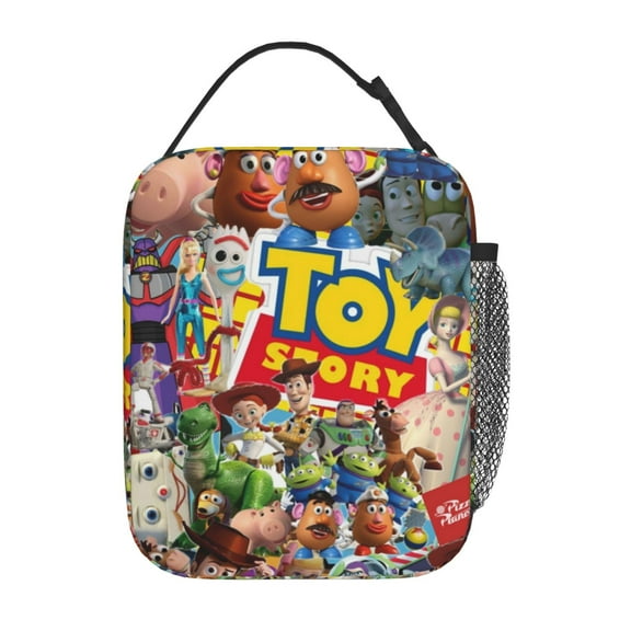 Insulated Meal Box Cooler Tote, Toy Story Lunch Bag with Shoulder Strap for Office Outdoor Picnic