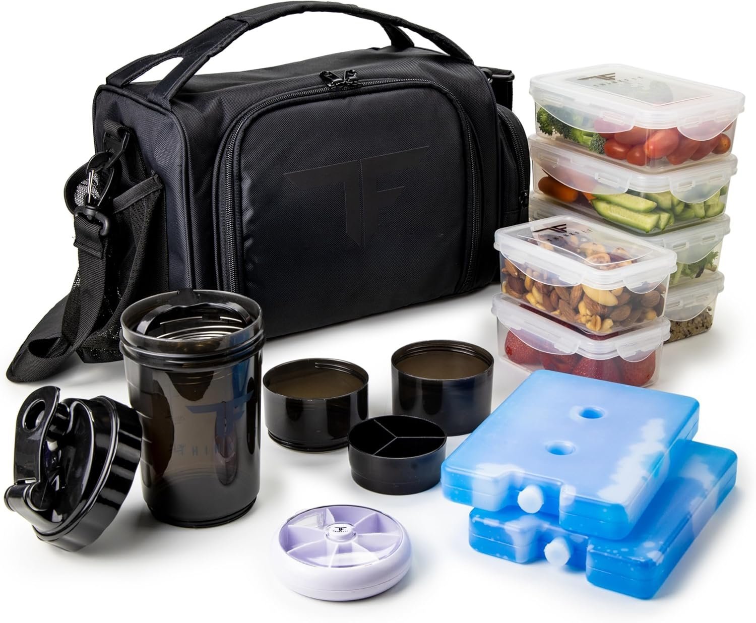 Remote Control Lunch Box Insulated Meal Prep Lunch Box with 6 , , Microwavable, Freezer Safe ...