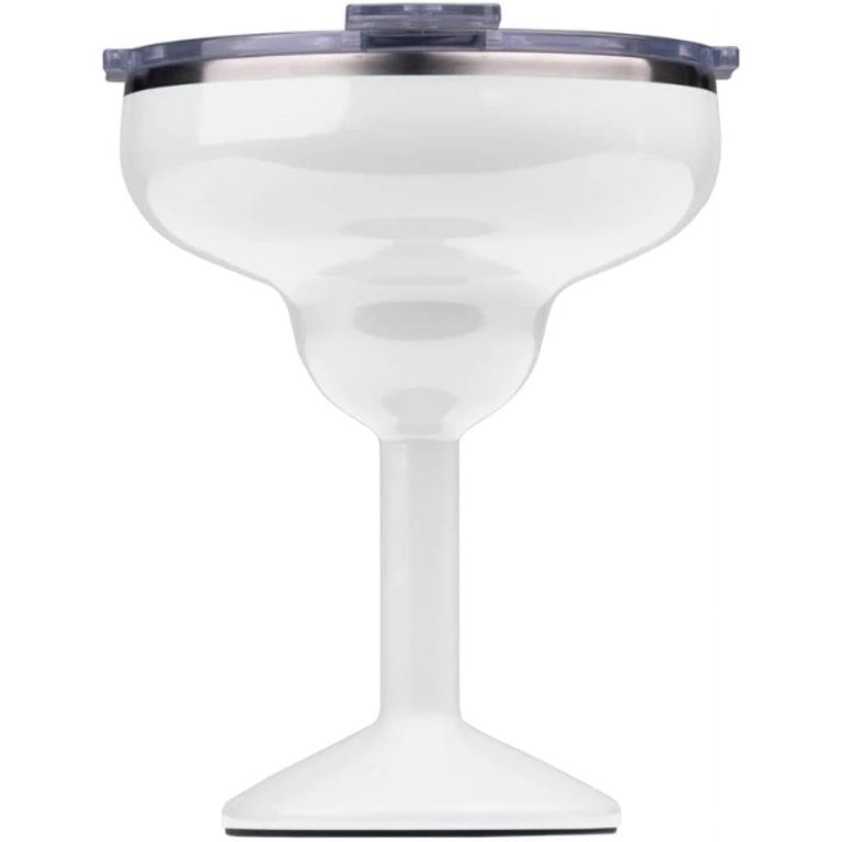 White Insulated Margarita Glass