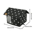 thumbnail image 1 of Insulated Outdoor Cat House for Winter - Foldable, Waterproof PVC Shelter with Sponge Padding for Stray Cats - Warm Pet Bed, Available in S M L Sizes, 1 of 2