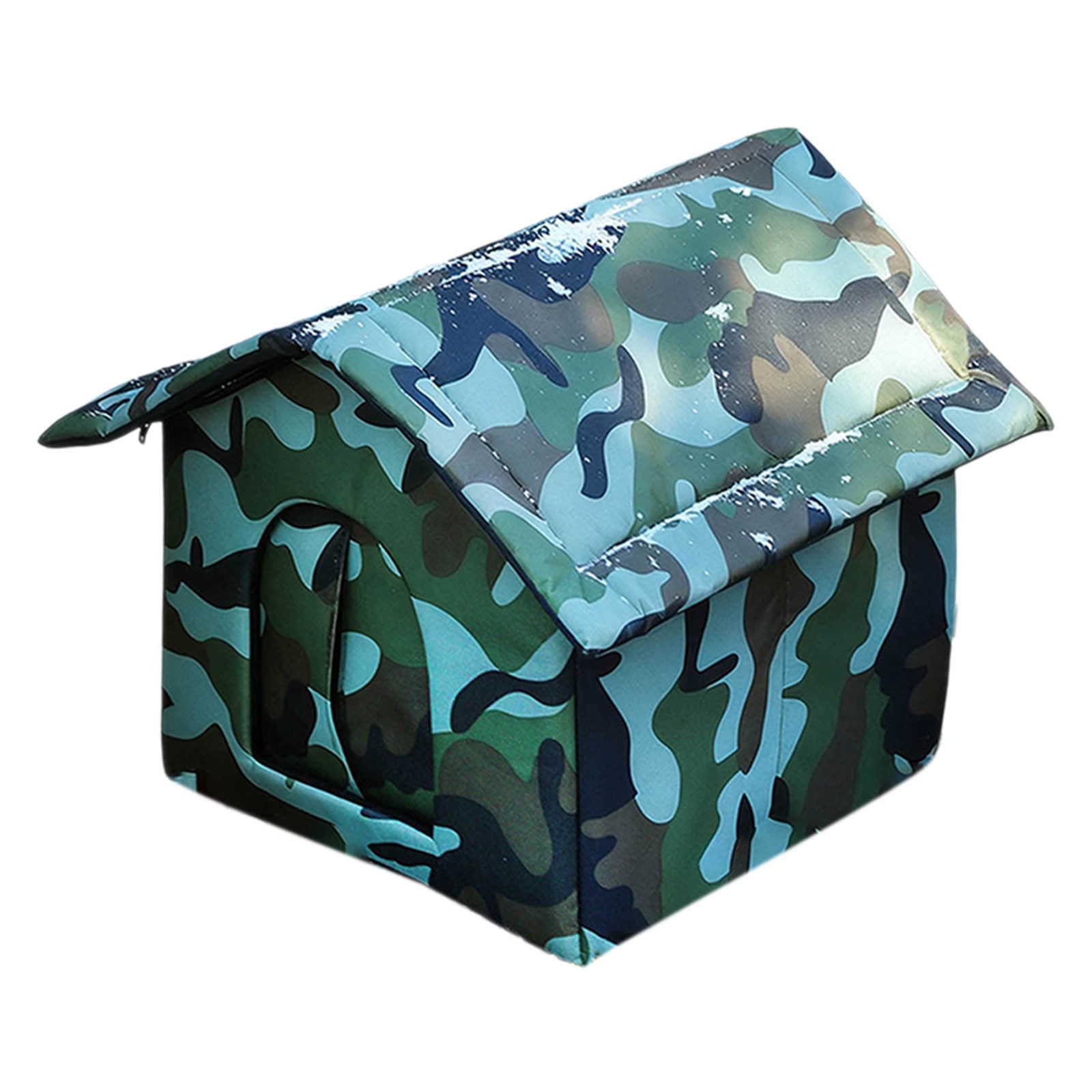 Insulated Outdoor Cat Shelter for Winter - Waterproof Feral Cat House with Thermal Warmth, Weatherproof Stray Pet Shelter with Foldable Design and Easy Clean Interior