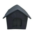 thumbnail image 1 of Insulated Outdoor Cat Shelter for Winter - Waterproof Feral Cat House with Thermal Warmth, Weatherproof Stray Pet Shelter with Foldable Design and Easy Clean Interior, 1 of 5