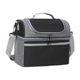 thumbnail image 1 of Insulated Oxford Cloth Lunch Bag Tote with Adjustable Shoulder Strap and Top Handle, Waterproof Cooler Lunch Box 10.83x9.45x6.69In for Office Travel Picnic for Both Men and Women, 1 of 7