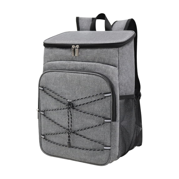Insulated Picnic Backpack, Large Capacity Cooler Bag, Oxford Cloth, Waterproof, Outdoor Picnic, Camping, Beach