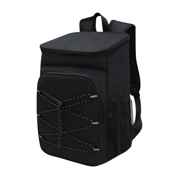 Insulated Picnic Backpack, Large Capacity Cooler Bag, Oxford Cloth, Waterproof, Outdoor Picnic, Camping, Beach