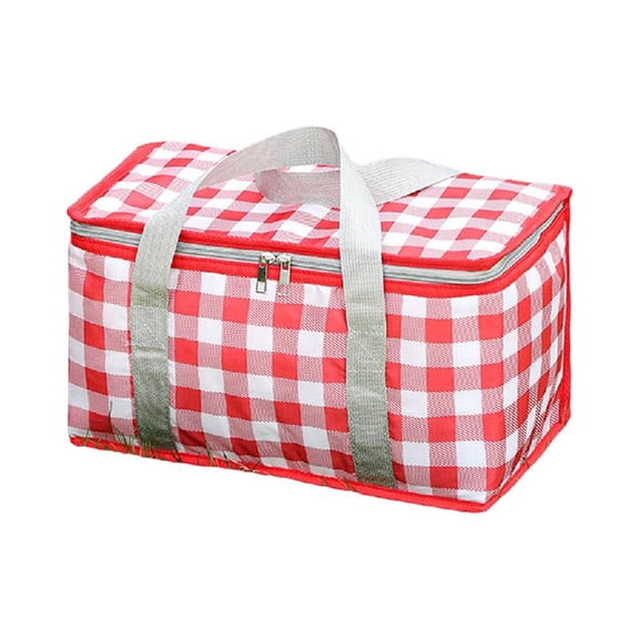 Insulated Picnics Basket Coolers Bag with Zippers Top Coolers Bags for Hot or Cold, Beach, Food