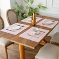 thumbnail image 1 of Insulated Placemats, Thick Linen-Look Placemats with Tassel Edge, Set of 1 Heat-Resistant & Spill-Proof Table Mat for Dining Table Protection and Style, Ideal for Family Meals and FAJHHA, 1 of 7