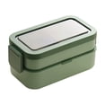 thumbnail image 1 of Insulated Portable Compartmented Lunch Box, Microwave Safe, Leak-Proof Bento Container With Included Knife And Fork, 1350ml Capacity, Food-Grade BPA Free, Easy To Clean For Office Use, 1 of 6