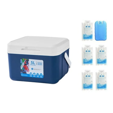 Insulated Portable Cooler with Handles, Small Cooler Leak-Proof Outdoor Hard Cooler Keeps Ice for Up , Ice Chest for Camping, Tailgating, Beach, Picnic, Groceries, Lunch