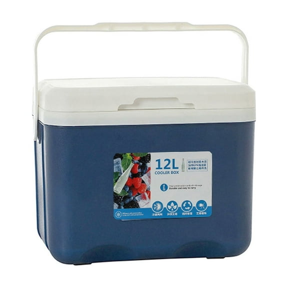 Insulated Portable Cooler with Heavy Duty Handles (12L Capacity), Leak-Proof Outdoor Hard Cooler Keeps Ice for up to 3 Days, Great for Beach, Camping, Tailgating, Sports, & More