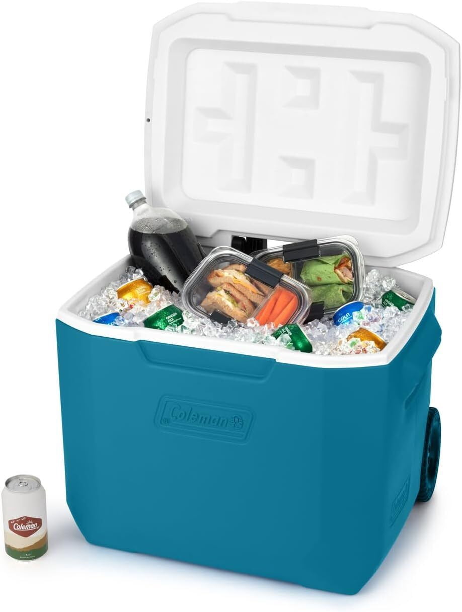 Insulated Portable Cooler Ice Chest Outdoor Patio Cooler On Wheels Portable Cart