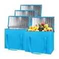 thumbnail image 1 of Insulated Reusable Grocery Bag Heavy Duty Thermal Tote, Large for Frozen Foods Cold Storage, Travel Cooler Shopping Transport Hot Food Delivery, Insulated Bags Extra Large, 1 of 7