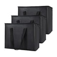 thumbnail image 1 of Insulated Reusable Grocery Bag Heavy Duty Thermal Tote, X Large for Frozen Foods Cold Storage, Travel Cooler Shopping, Hot Food Delivery, Collapsible Insulated Bags, 1 of 7