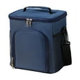 thumbnail image 1 of Insulated Reusable Lunch Bag, Adult Large Lunch Box & Cooler Food Bag for Women and Men , Waterproof Oxford Cloth , Front Zipper Pocket and Dual Large Mesh Side Pockets,Ideal for Work,Picnic,Travel, 1 of 6