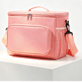 thumbnail image 1 of Insulated Reusable Lunch Bag Adult Large Lunch Box for Women and Men with Adjustable Shoulder Strap,Front Zipper Pocket and Dual Large Mesh Side Pockets, 1 of 6