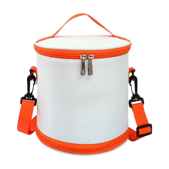 Insulated Reusable Stylish Simple Practical Front Opening Cylindrical Lunch Box Bag for Students Adults to Keep Food Cold/Hot, Waterproof Large Capacity Cooler bags for Travel/Beach/Picnic