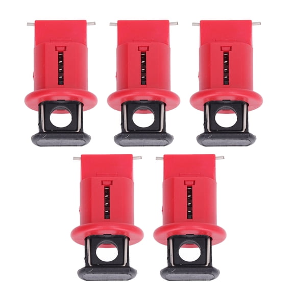 Insulated Safety Pins for Industrial Power Isolation 5-Piece Miniature Circuit Breaker Lockout Kit