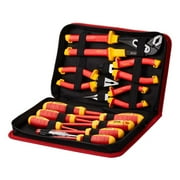 Insulated Screwdriver Set, 12-Piece Professional Electrical Screwdriver Set, 1000V Insulated Electrician Tool Set, with Magnetic Phillips Slotted Tips, Insulated Pliers, and Diagonal Pliers