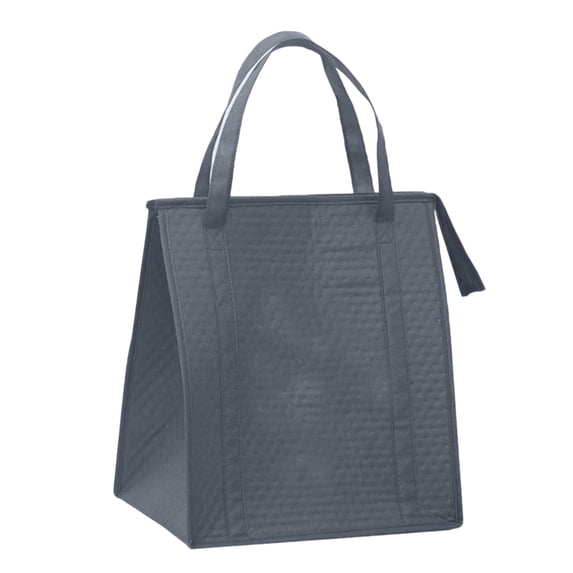 Insulated Shopping Bag, Thermal Tote with Thickened Aluminum Foil Lining, Large Capacity Nonwoven Cooler Bag, Reusable Grocery Tote for Hot Cold Food Storage, Picnics Travel and Daily Use