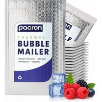 Pacron 400-Pack Insulated Silver Thermal Bubble Mailers – Mixed Sizes 6x7 & 8x11, Waterproof Foil, Self-Sealing Padded Envelopes