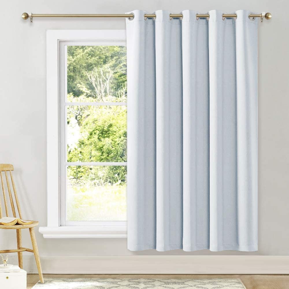 Insulated Sliding Door Curtain-Wide Thermal Blackout Patio Door Curtain ...