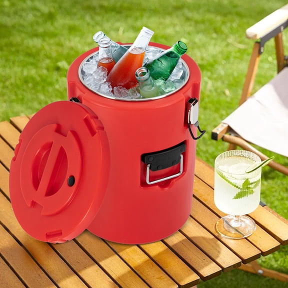 Insulated Soup Container, Commercial Soup Container for Hot or Cold Food Storage, Insulated Bucket For Storing Soup, Hot Water, Cold Water, Tea