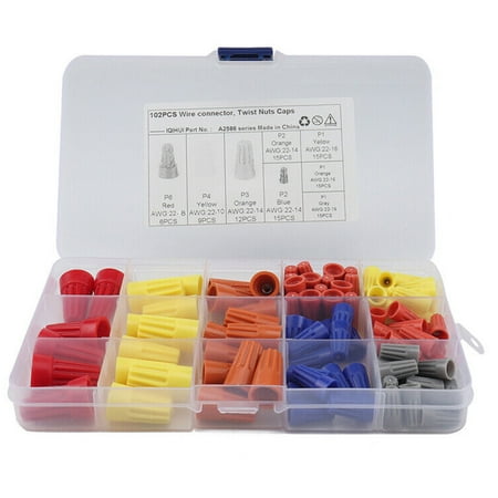 Insulated Spade Terminals Twist-On Electrical Wire Connectors Assortment 102PCS TAPDRA Spare Part