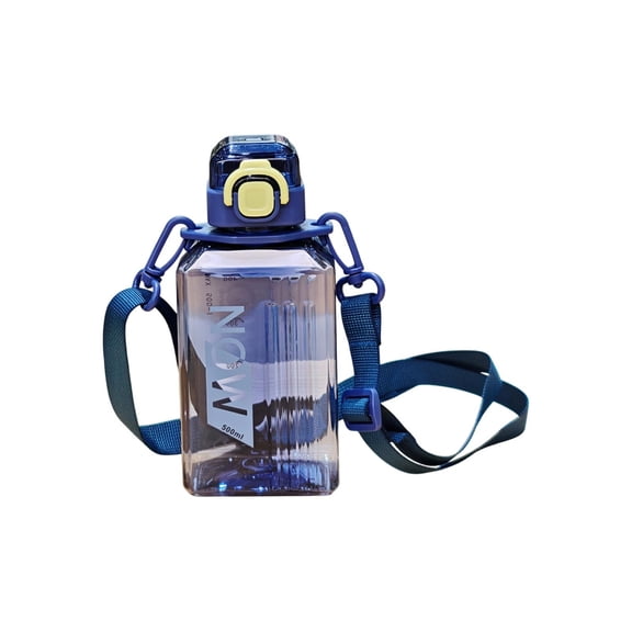 Insulated Sports Water Bottle with Lid, 24oz Plastic Leak Proof Thermo Cup for Gym and Outdoor, Fast Cooling Double Wall Vacuum Flask, BPA Free