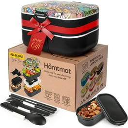 Sinnsally Bento Box Adult Lunch Box with Compartments for