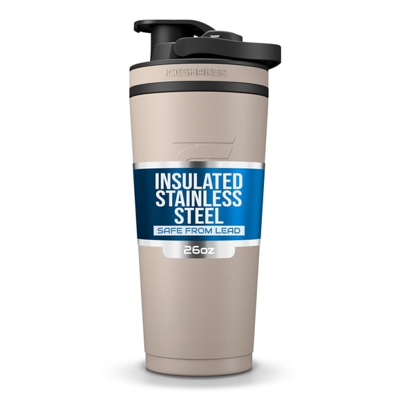 Insulated Stainless Steel Bottle | 26oz Java Cold For 30+ Hours Cup With Twist-on Agitator Odor-free Protein Shakes Water Smoothies