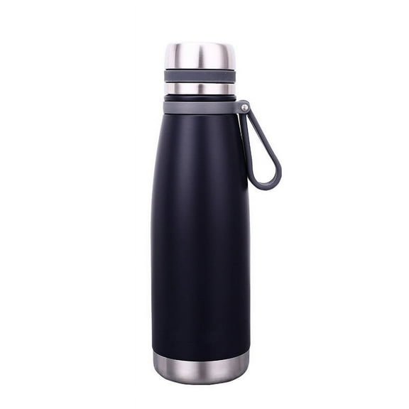 Insulated Stainless Steel Coffee & Water Bottle | 18oz Wide Mouth Thermal Flask | Leak-Proof Lid with Tea Infuser | Dishwasher Safe Hot & Cold Drink Container