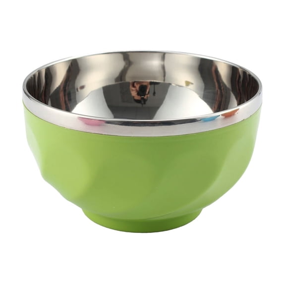 Insulated Stainless Steel Double Layer Bowl for Kids - Colorful and Durable Soup and Rice Serving Bowl, Easy to Clean with Stylish Design