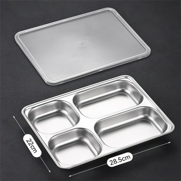 Insulated Stainless Steel Lunch Box with Multiple Compartments - Thermal Food Container for Office Workers & Students, Bento-Style Meal Prep Box