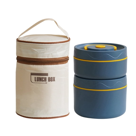 Insulated Stainless Steel Lunch Container Set Stackable Individual Bento Boxes with Portable Insulated Lunch Bag