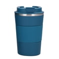 thumbnail image 1 of Insulated Stainless Steel Travel Coffee Mug with Lid, Leakproof Double Wall Thermal Tumbler for Hot and Cold Drinks, Reusable Portable Cup for Daily Use(Blue,380ML / 12.8Oz), 1 of 7