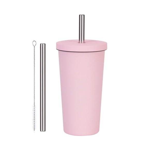 Insulated Stainless Steel Travel Tumblers With Straw Lid 316L Vacuum Technology Cup For Commuting Hiking And Gym Use