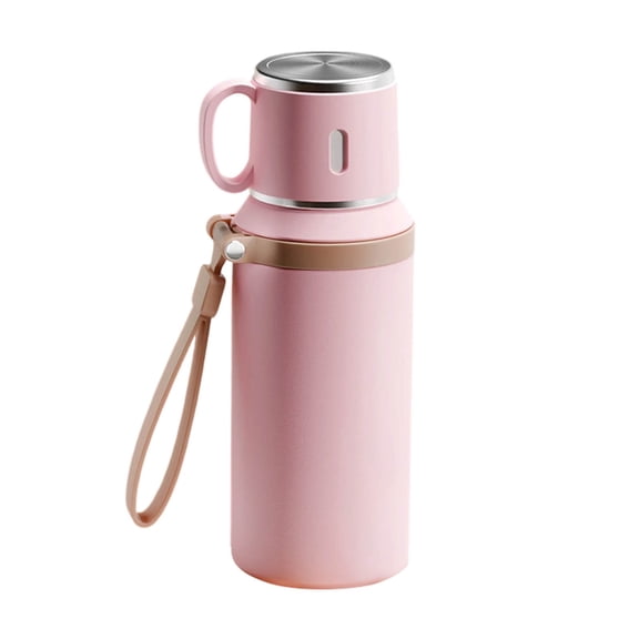 Insulated Stainless Steel Vacuum Bottle with Leakproof Lid for Hot Cold Beverages – Portable Flask for Travel Outdoor Use