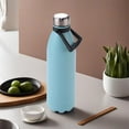 thumbnail image 1 of Insulated Stainless Steel Water Bottle 2 Liters, Blue | Doubled Wall 304 Stainless Steel | Stays Hot For 18 Hours & Cold For 24 Hours | Rustproof & Leakproof | Insulated Water Bottles, 1 of 5