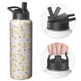 thumbnail image 1 of Insulated Stainless Steel Water Bottle with Cute Dog & Paw Print Design - BPA Free Double Walled 18/8 Food Grade Copper Layer for Sports & Outdoor Activities (Leakproof & Sweat-Free), 1 of 6
