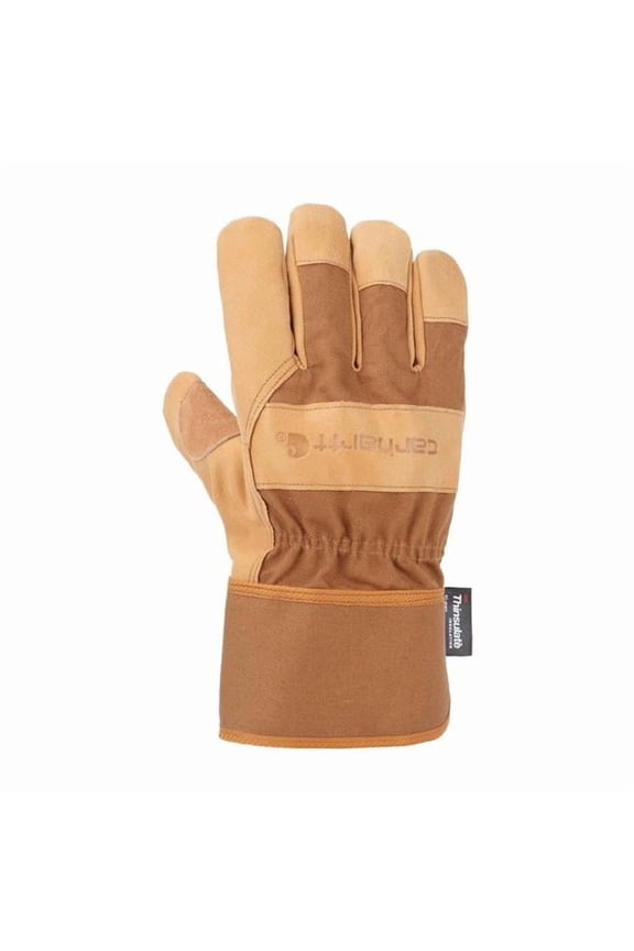 USA 7043163 Mens Carhartt Indoor & Outdoor Work Gloves, Brown - Medium - Pack of 2