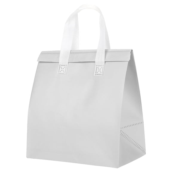 Insulated Take Away Bags, 25 Pcs Thermal Bags 11.8 x 7.9 x 12.6 Inch White