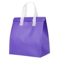 thumbnail image 1 of Insulated Take Away Bags, 25 Pcs Thermal Bags 9.4 x 5.9 x 10.2 Inch Purple, 1 of 6