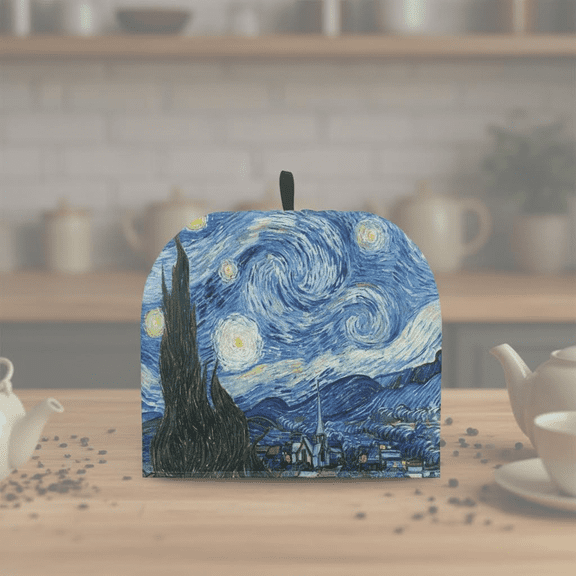 Insulated Teapot Cozy Cover for Large Teapots, Double-Layer Heat Retention Breakfast Warmer with Night Starry Print, Ideal for Kitchen, Table, Hotel, Restaurant, and Tea Parties