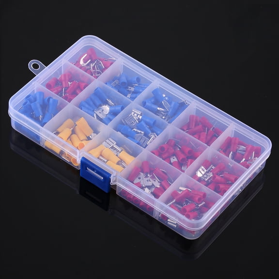 Insulated Terminal,280pcs Crimp Spade Kit Set Male Wire Cable Kit Cable Kit Set Crimp Spade Terminal Set Male Female Huiop Cable 280pcs Rookin