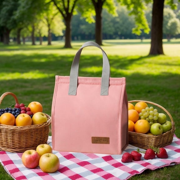 Insulated Thermal Food Storage Lunch Bag for Picnics and Meals on the Go